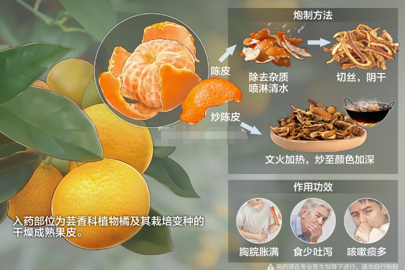 陈皮泡水的最佳搭配及十大功效，健脾美容抗衰，快来看看吧